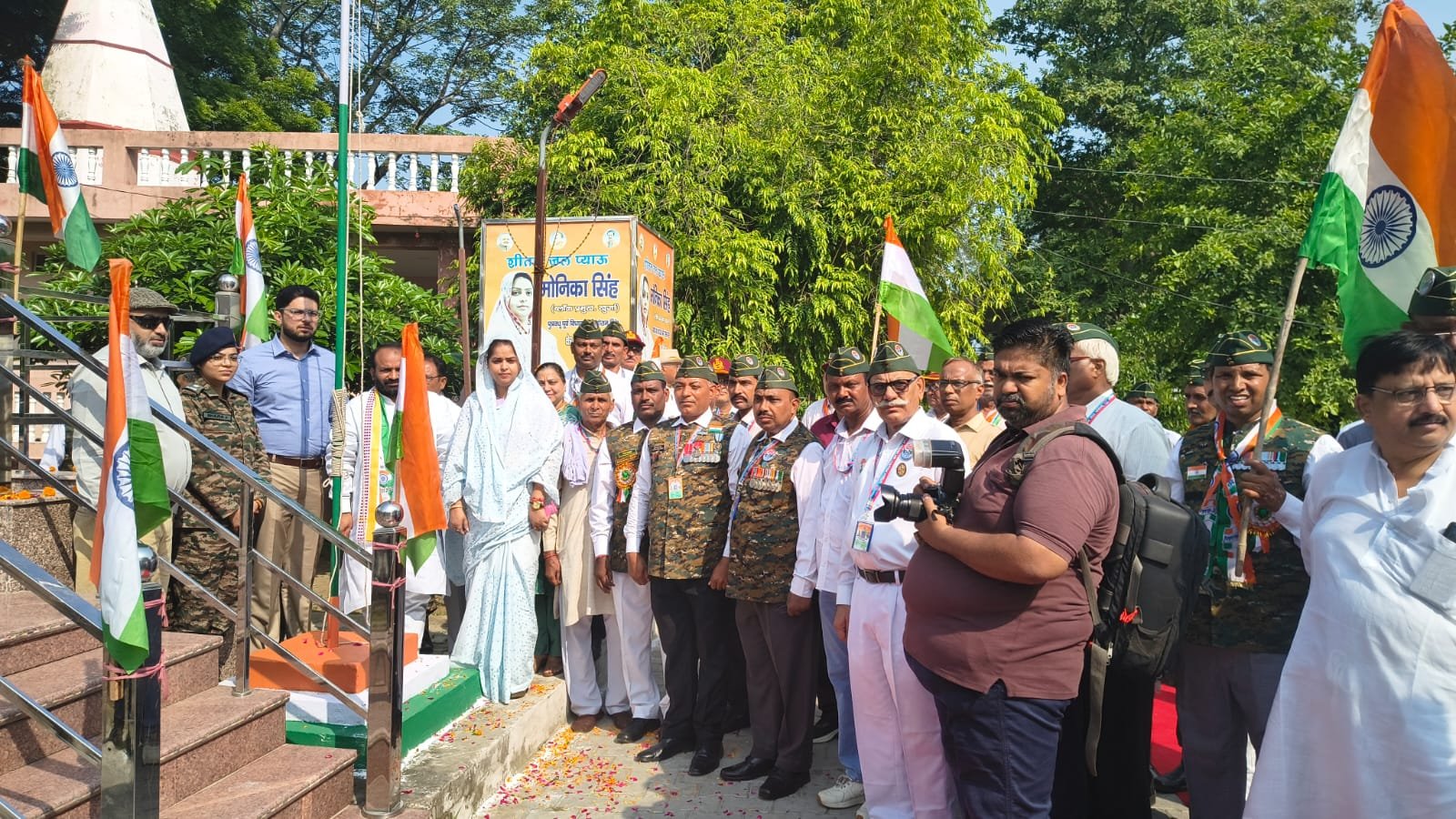 खुर्जा में अखिल भारतीय पूर्व सैनिक सेवा परिषद ने मनाया कारगिल विजय दिवस, वीर शहीदों को किया नमन