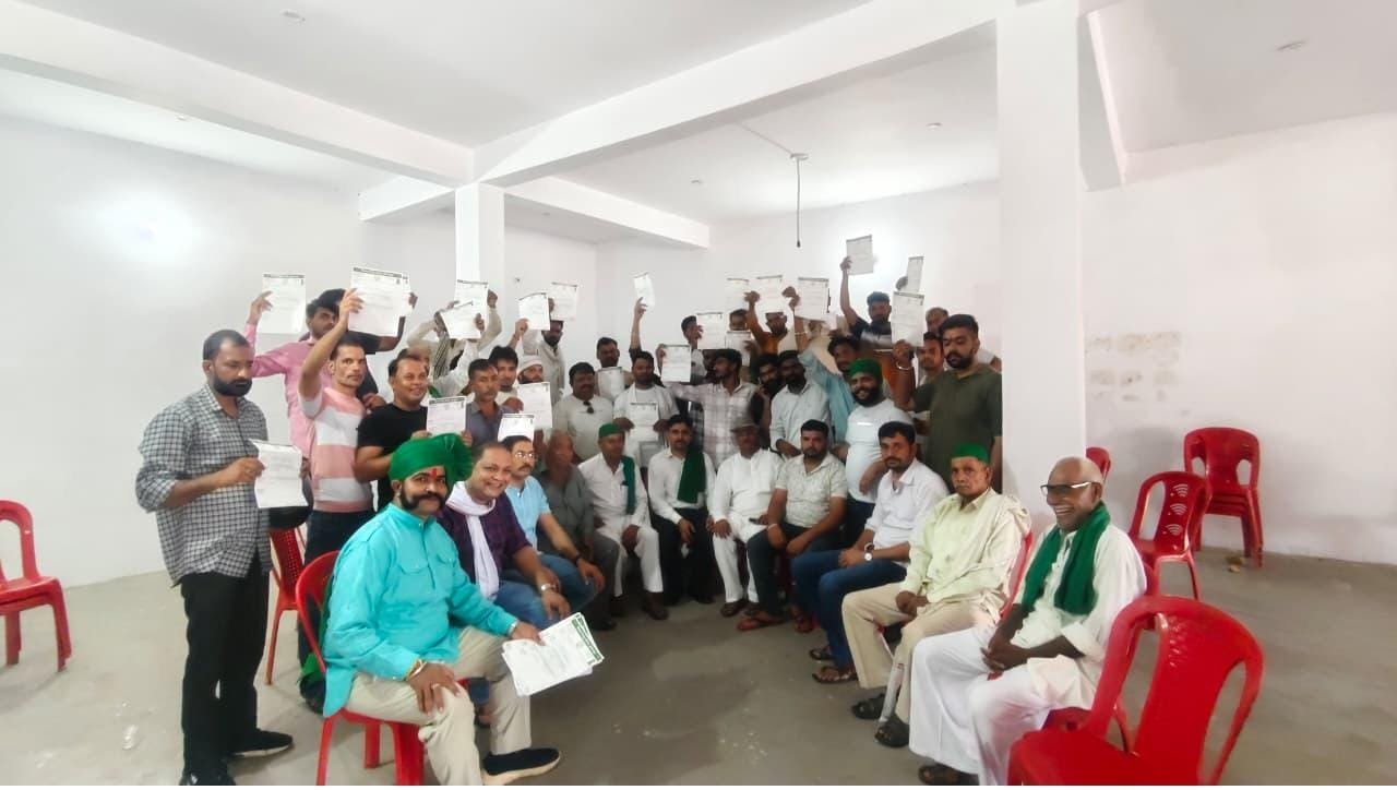 किसान मजदूर संगठन के सदस्यता अभियान में सैकड़ों कार्यकर्ताओं ने ली सदस्यता