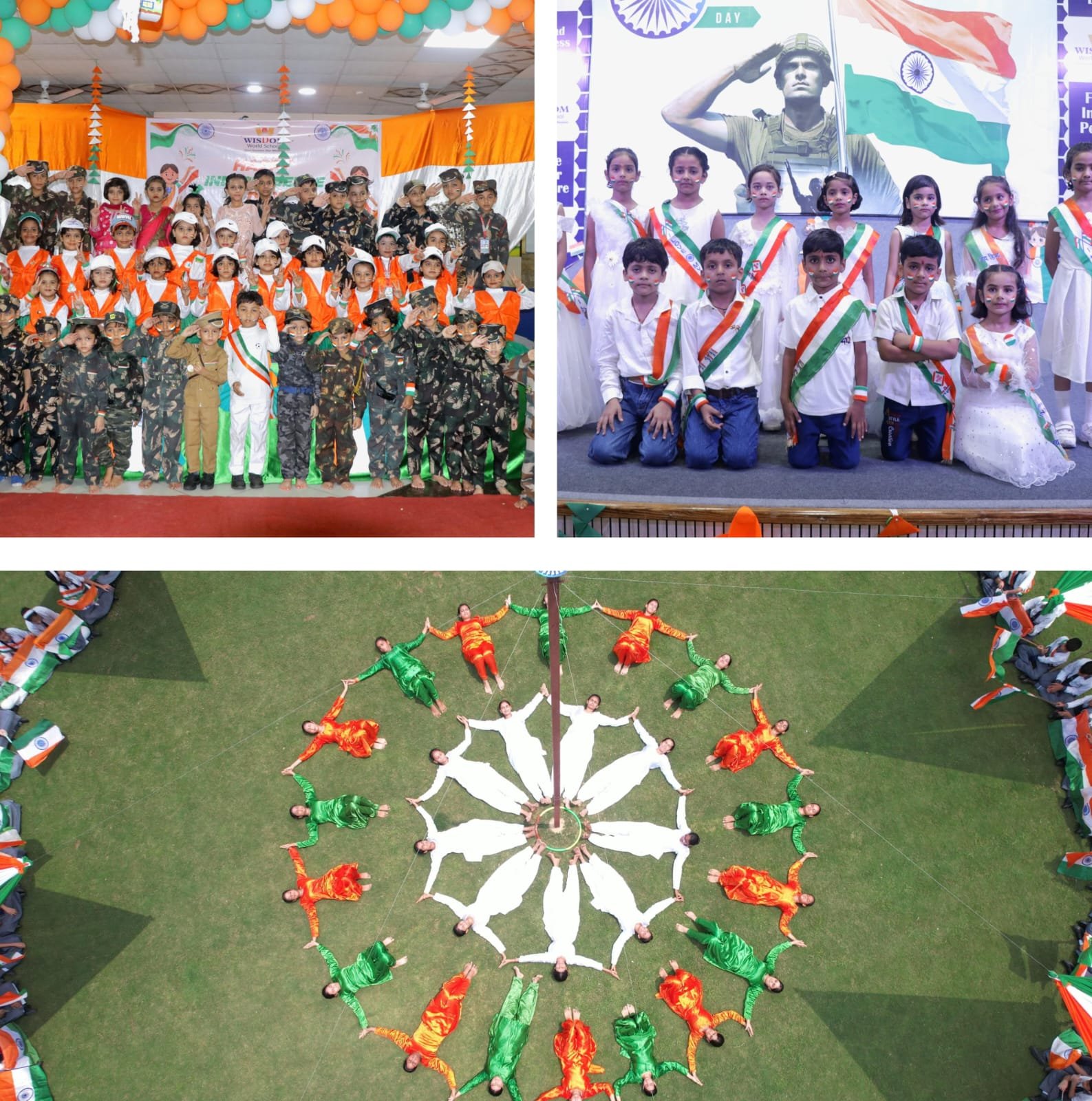 देशभक्ति के रंग में रंगा विज्डम वर्ल्ड स्कूल, विद्यार्थियों ने प्रस्तुत किए सांस्कृतिक कार्यक्रम