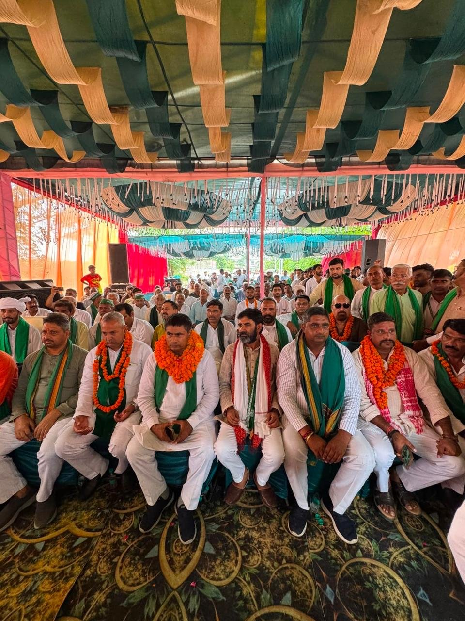 तुस्याना में भाकियू भानू का शक्ति प्रदर्शन, प्रदेश अध्यक्ष ठाकुर योगेश प्रताप का जोरदार स्वागत