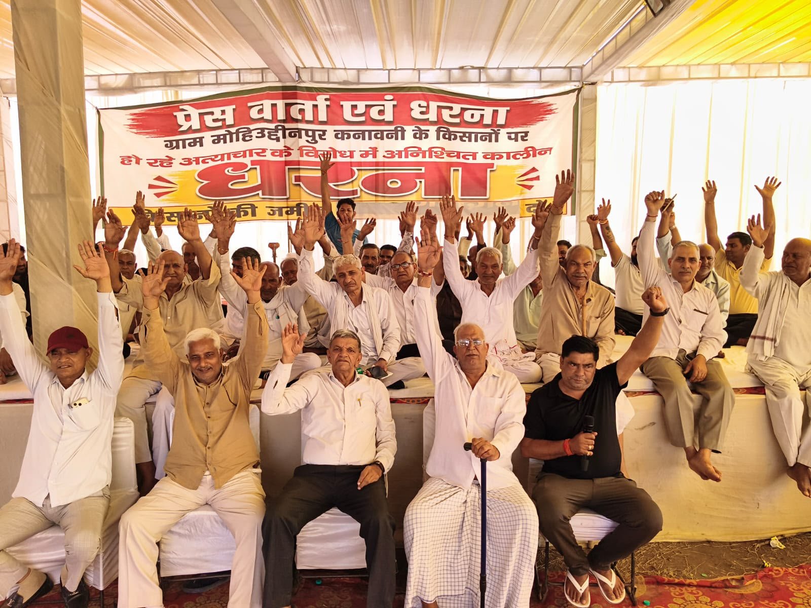 कनावनी किसानों का संघर्ष रंग लाया, 55वें दिन भी धरना जारी; उच्च न्यायालय की सख्ती के बाद अधिकारी तल